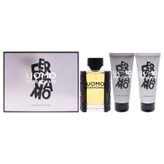 Salvatore Ferragamo Uomo 3 Pc Gift Set-Thefragrancemart.com