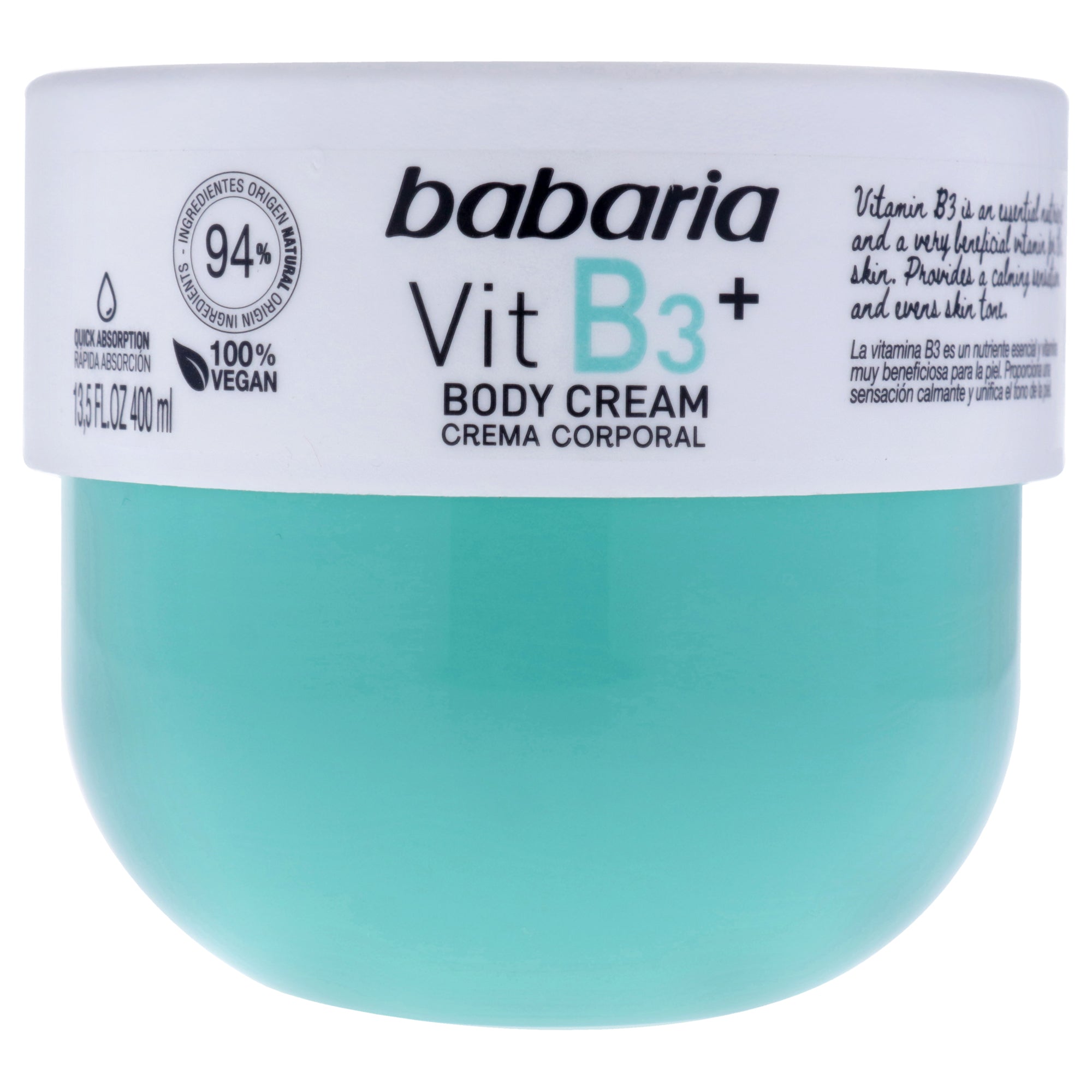Babaria Vitamin B3 Plus Body Cream -Thefragrancemart.com