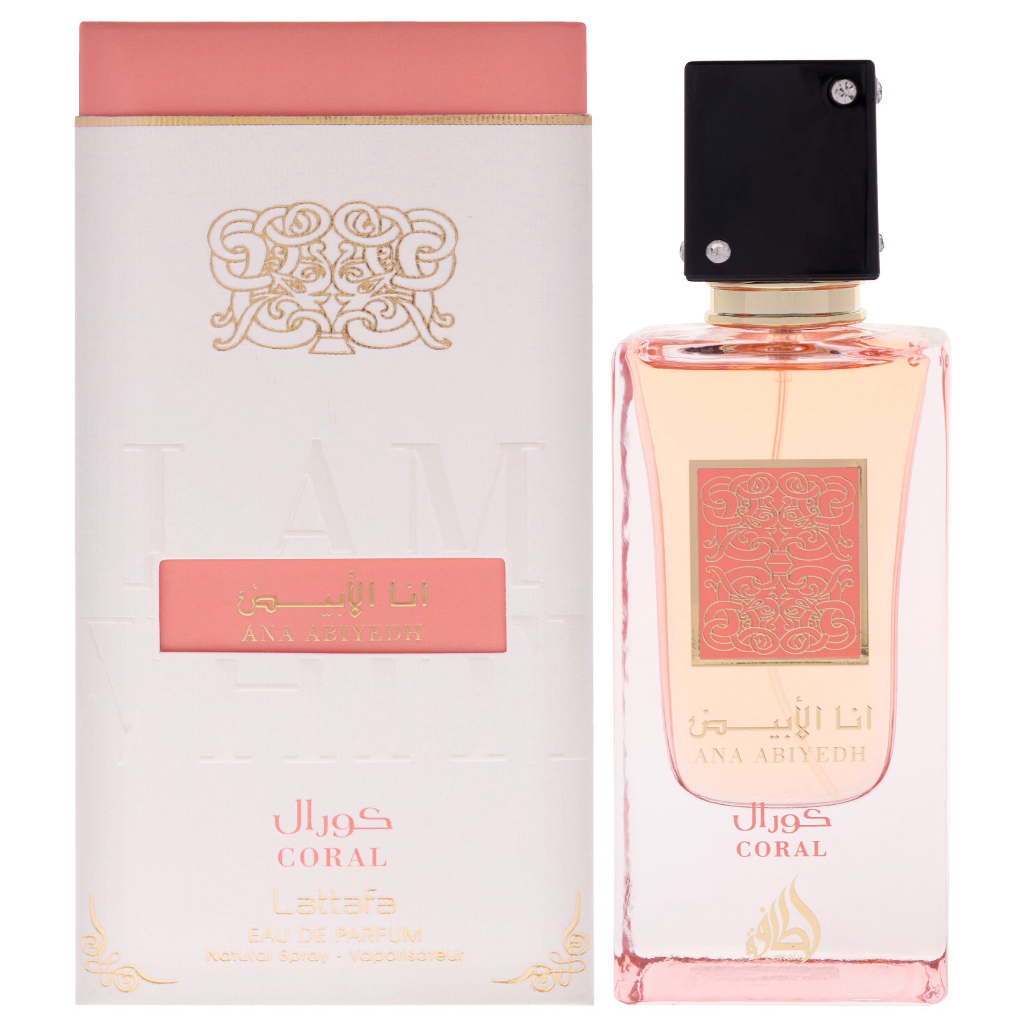 Lattafa Ana Abiyedh Coral Eau De Parfum-Thefragrancemart.com
