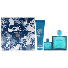 Versace Eros 3 Pc Gift Set-Thefragrancemart.com