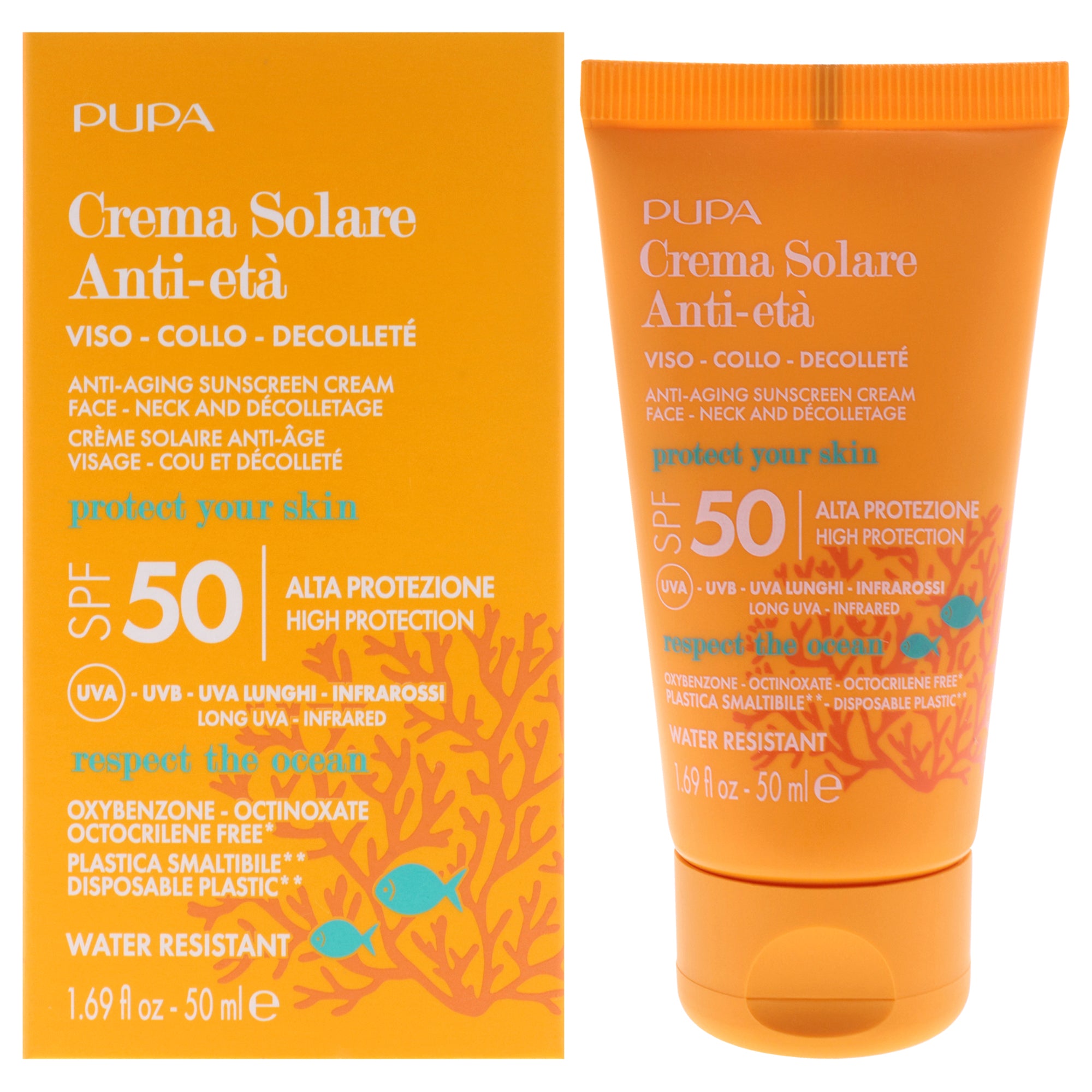Pupa Milano Anti-Aging Sunscreen Cream SPF 50 -Thefragrancemart.com
