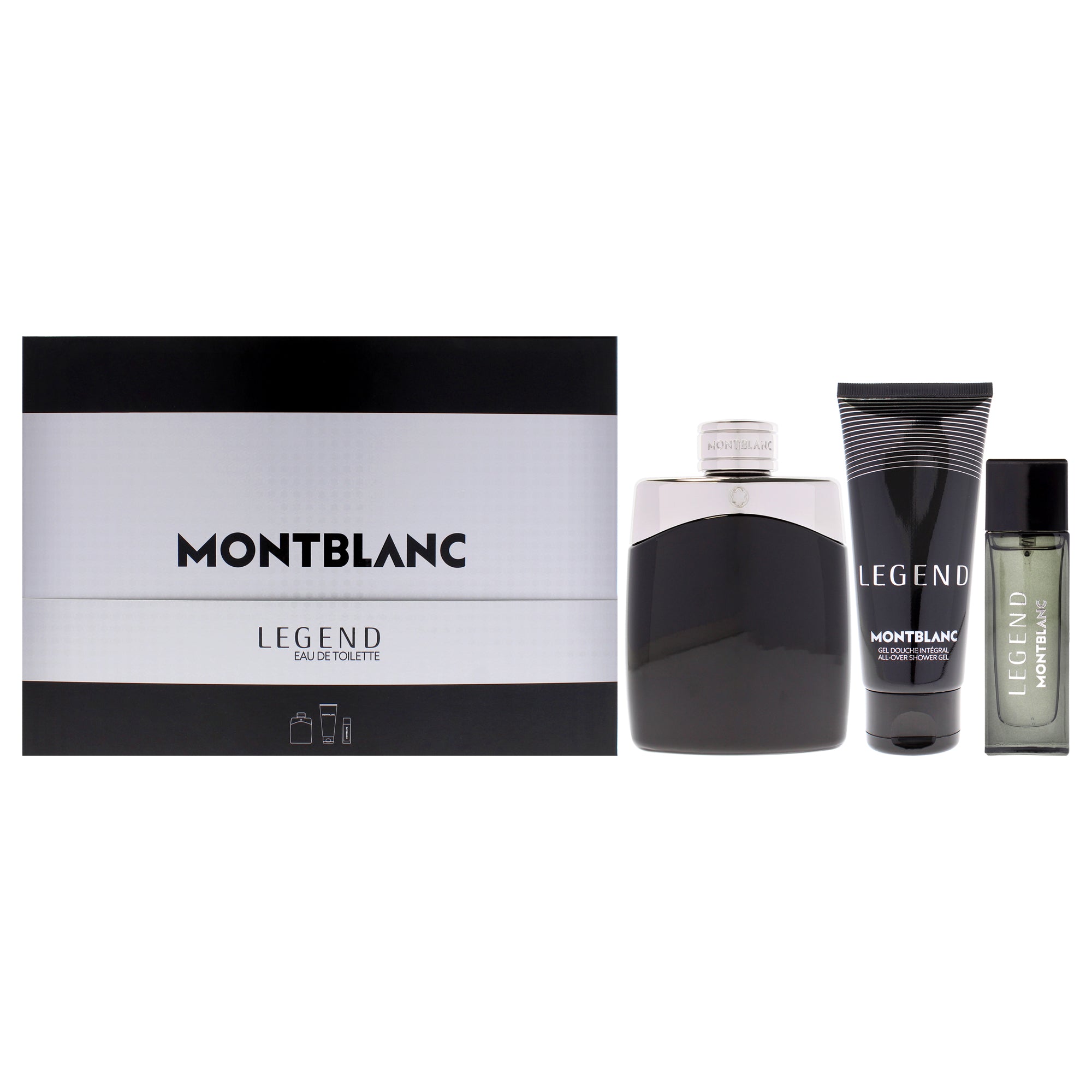 Mont Blanc Legend 3 Pc Gift Set-Thefragrancemart.com