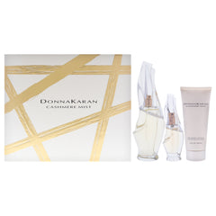 Donna Karan Cashmere Mist 3 Pc Gift Set-Thefragrancemart.com