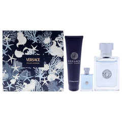 Versace Pour Homme 3 Pc Gift Set-Thefragrancemart.com