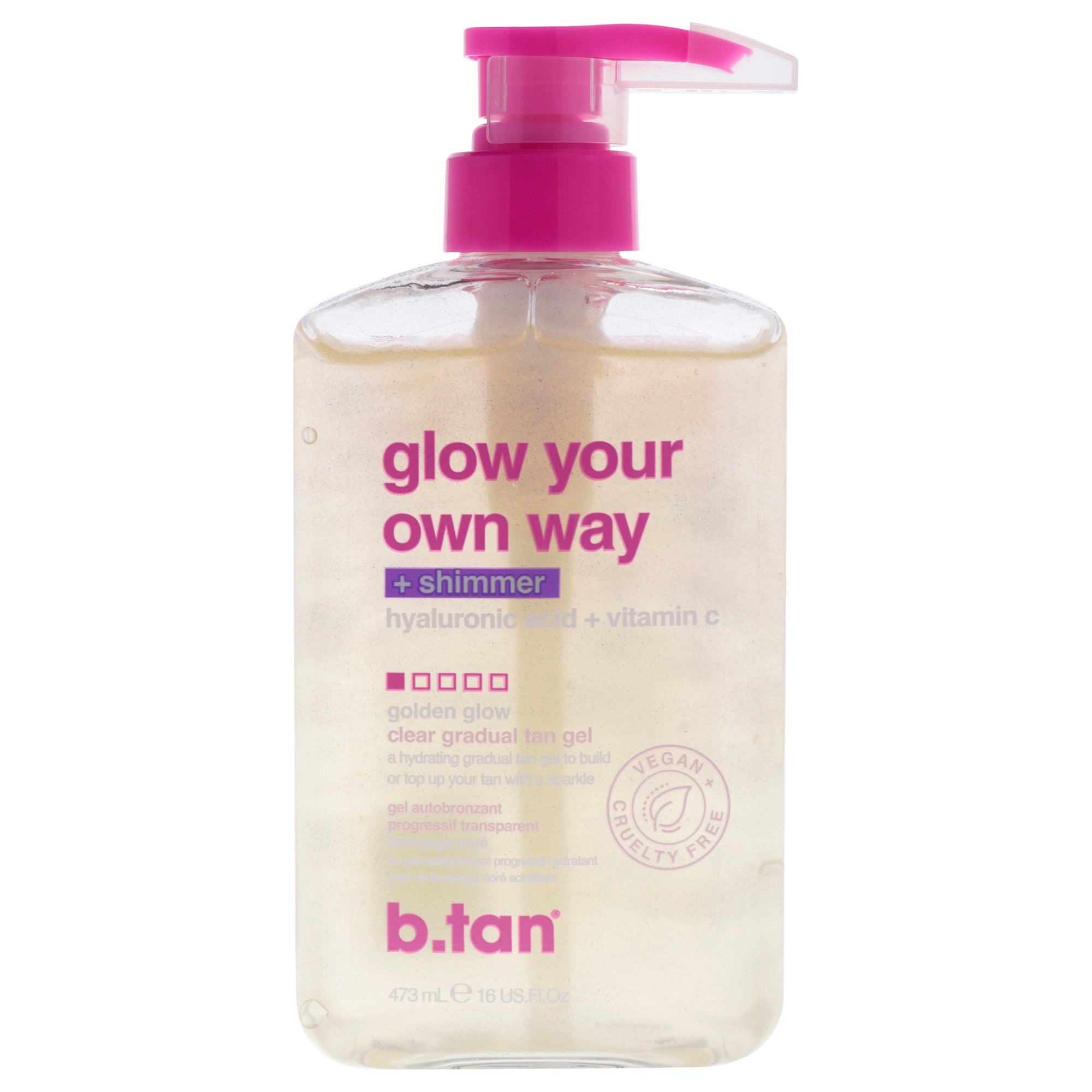 B.Tan Glow Your Own Way - Shimmer Gradual Self Tan Gel -Thefragrancemart.com
