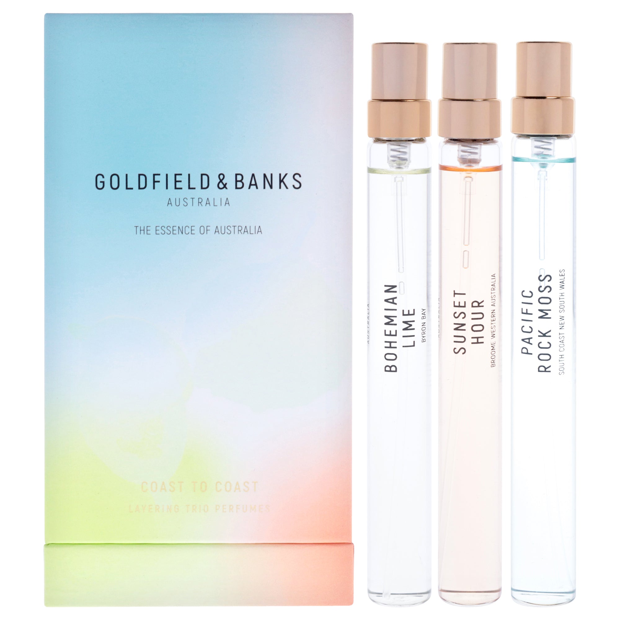 Goldfield & Banks Coast To Coast Sample Trio 3 Pc Mini Gift Set-Thefragrancemart.com