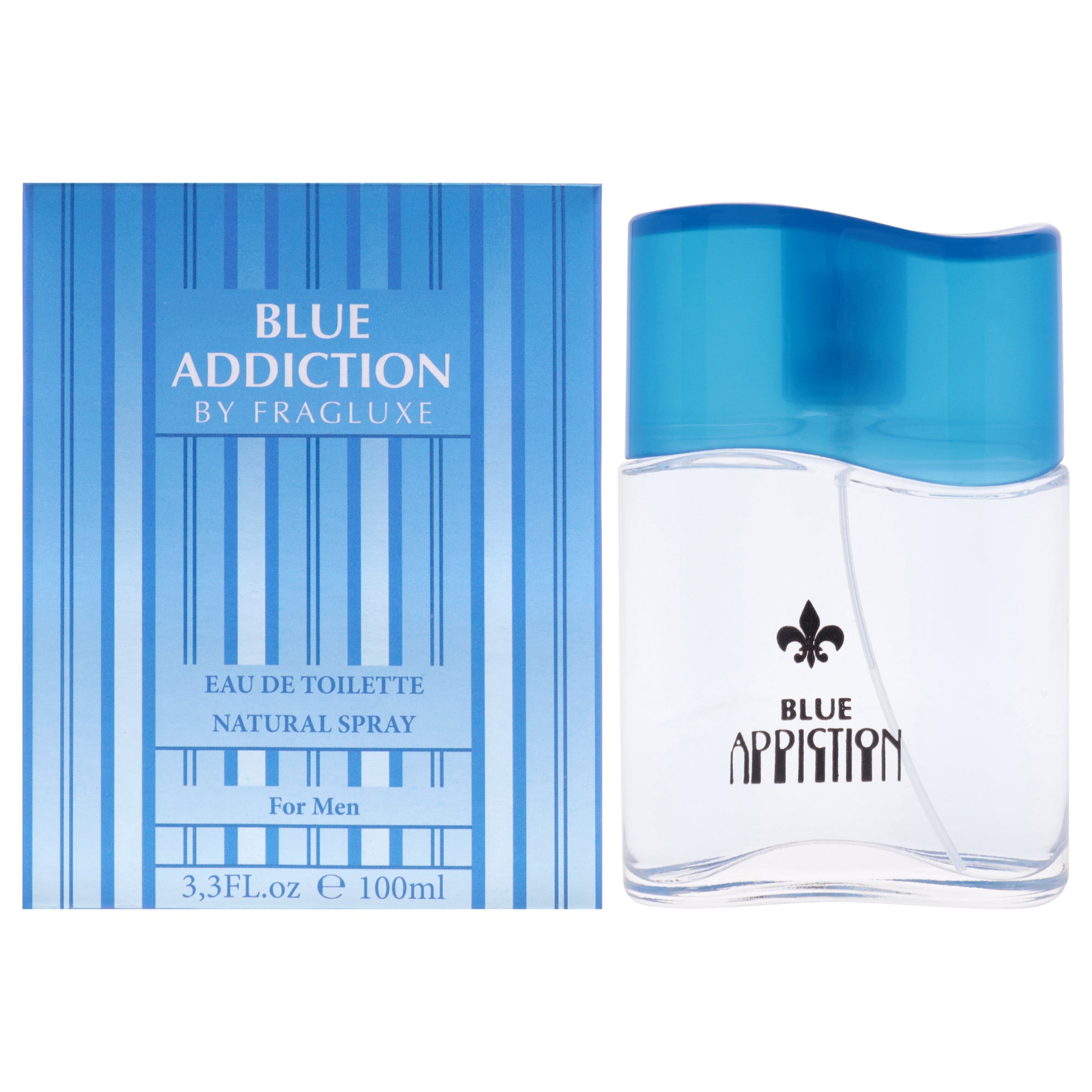 Fragluxe Blue Addiction Eau De Toilette-Thefragrancemart.com