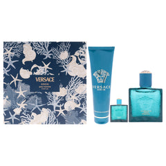 Versace Eros 3 Pc Gift Set-Thefragrancemart.com