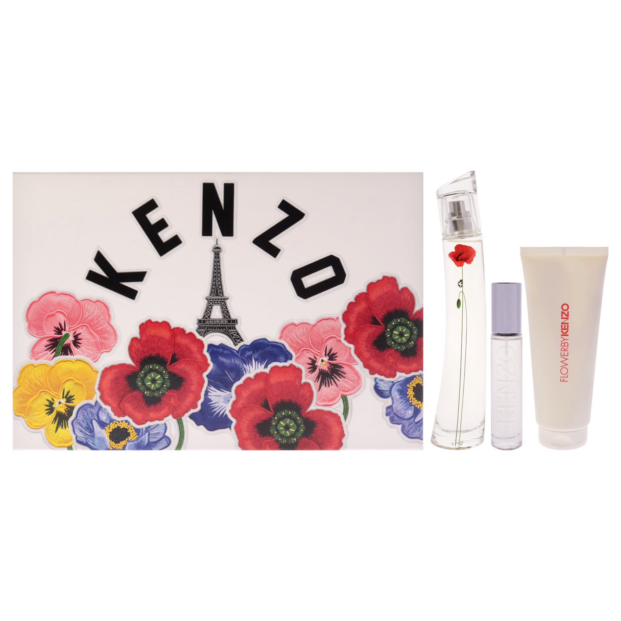 Kenzo Flower La Recolte Parisienne 3 Pc Gift Set-Thefragrancemart.com