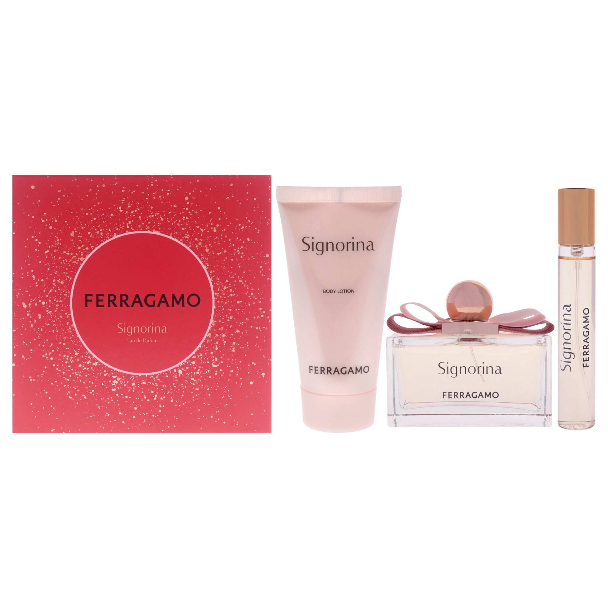 Salvatore Ferragamo Signorina 3 Pc Gift Set-Thefragrancemart.com