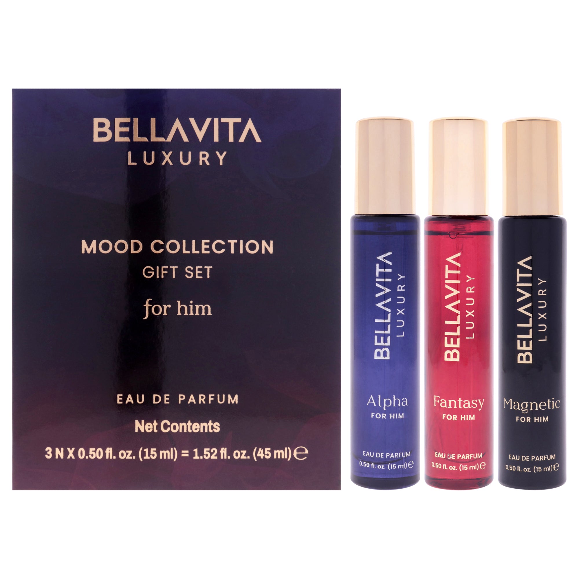 Bellavita Mood Collection GIftset for Him 3 Pc Gift Set-Thefragrancemart.com