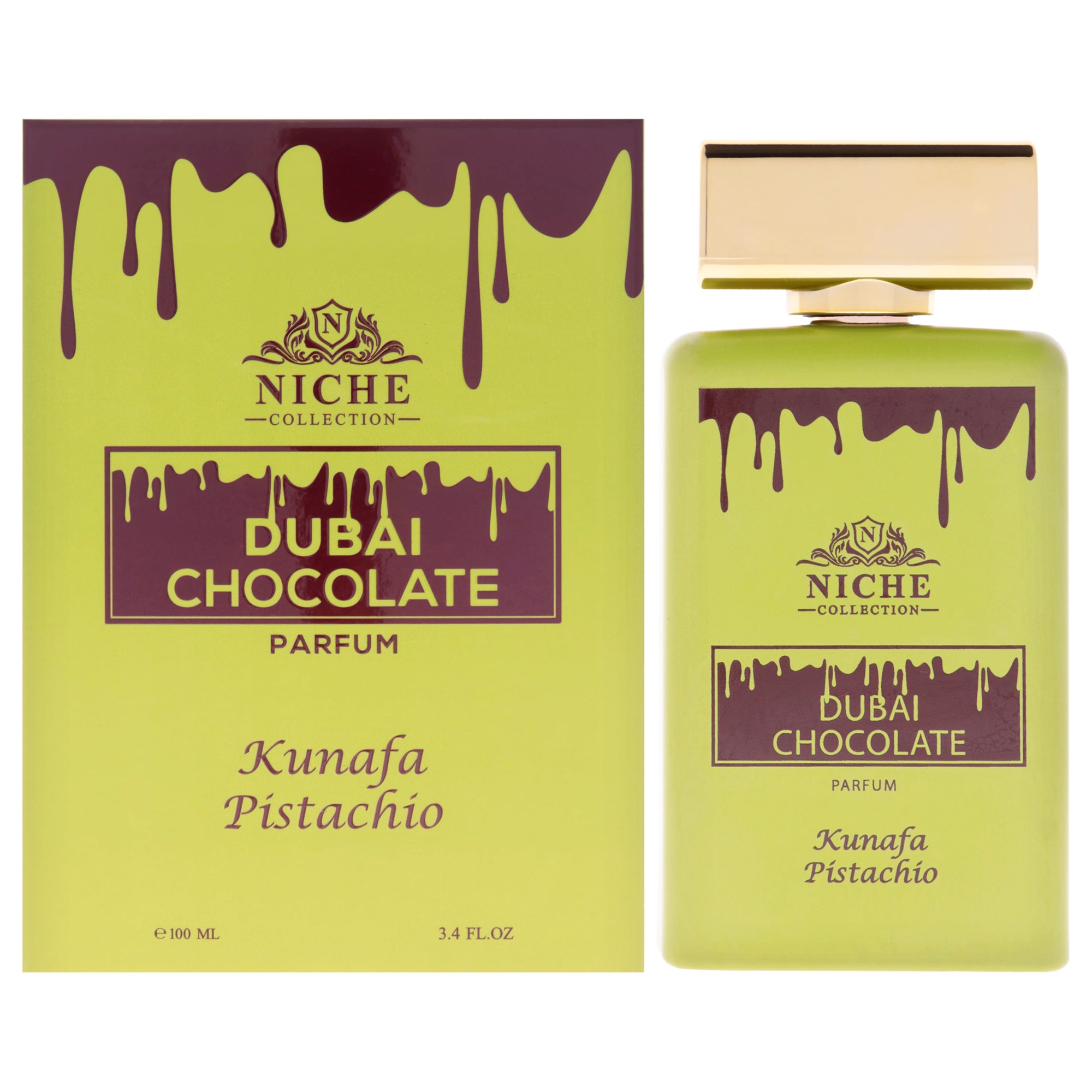 Khalis Niche Collection - Dubai Chocolate Kunafa Pistachio Eau De Parfum-Thefragrancemart.com