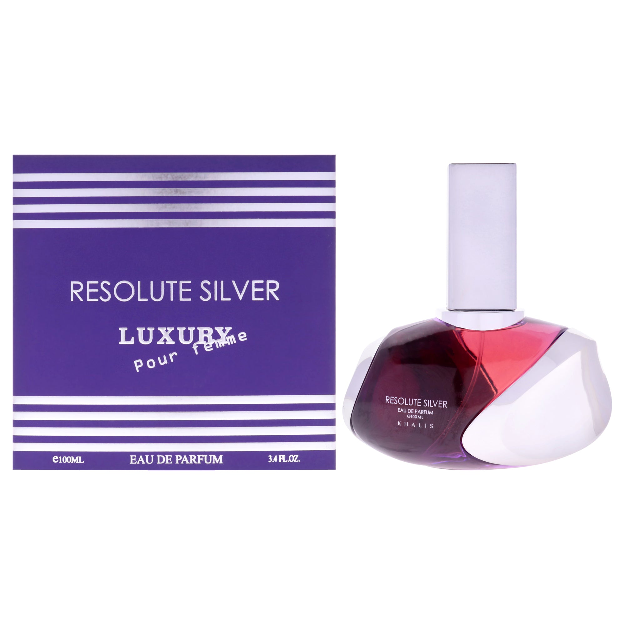 Khalis Luxury Collection - Resolute Silver Eau De Parfum-Thefragrancemart.com