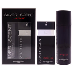 Jacques Bogart Silver Scent Intense 2 Pc Gift Set-Thefragrancemart.com