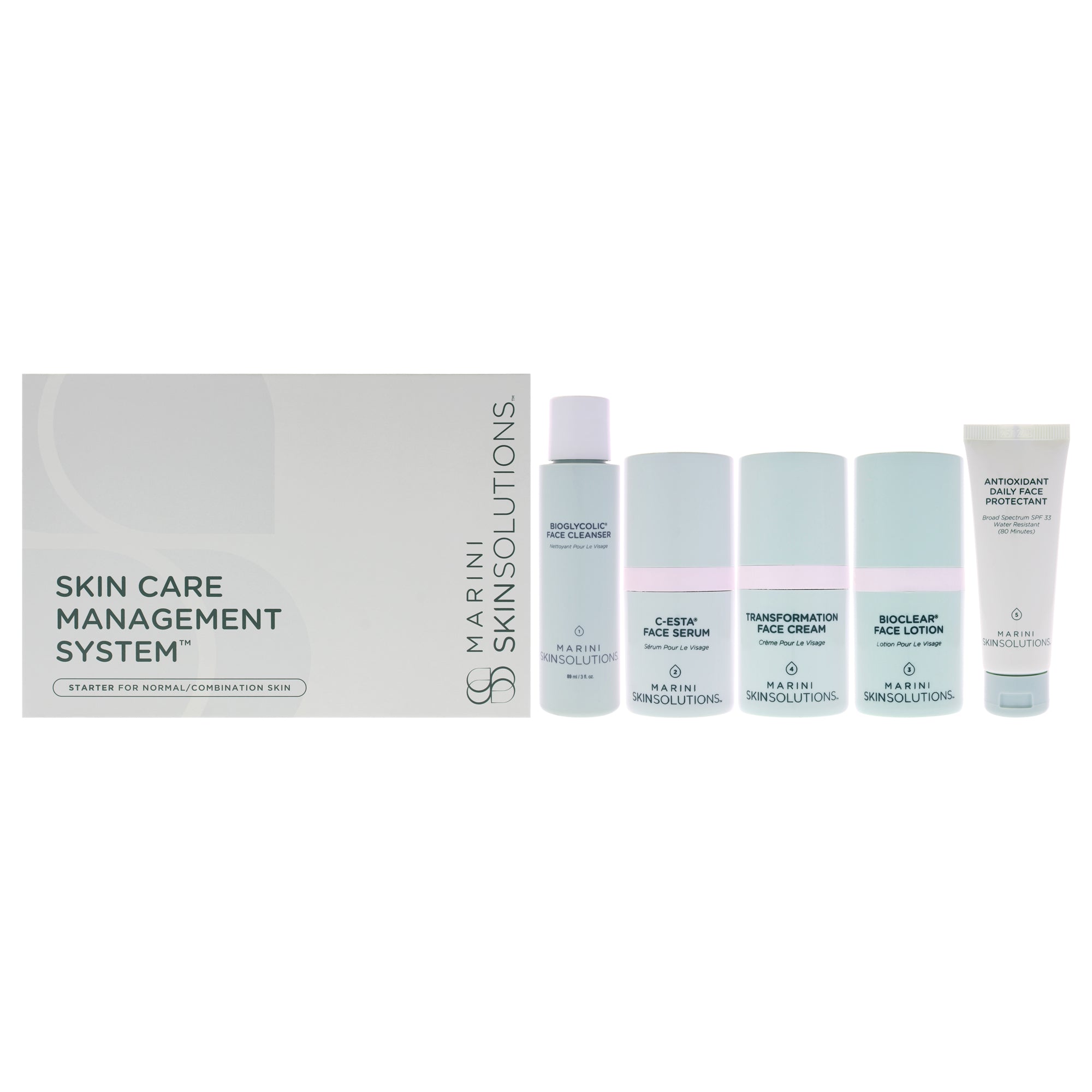 Marini SkinSolutions Starter Skin Care Management System - Normal to Combination -Thefragrancemart.com