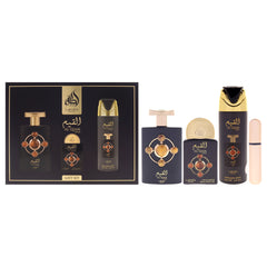 Lattafa Pride - Al Qiam Gold 3 Pc Gift Set-Thefragrancemart.com