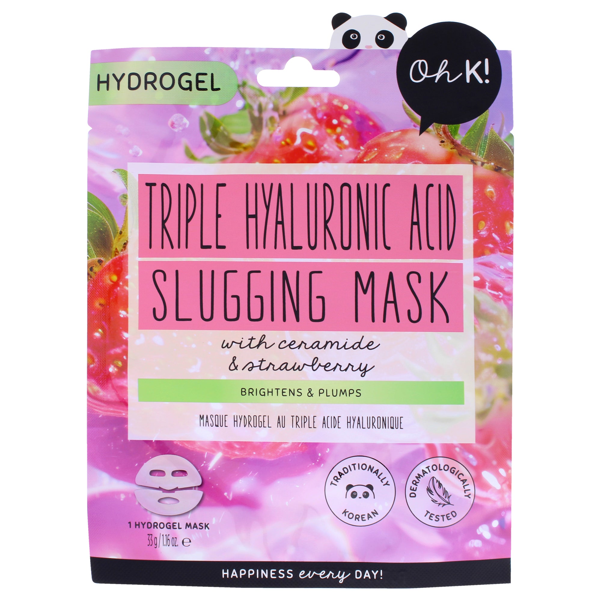 Oh K! Hydrogel Sheet Mask - Triple Hyaluronic Acid Slugging -Thefragrancemart.com