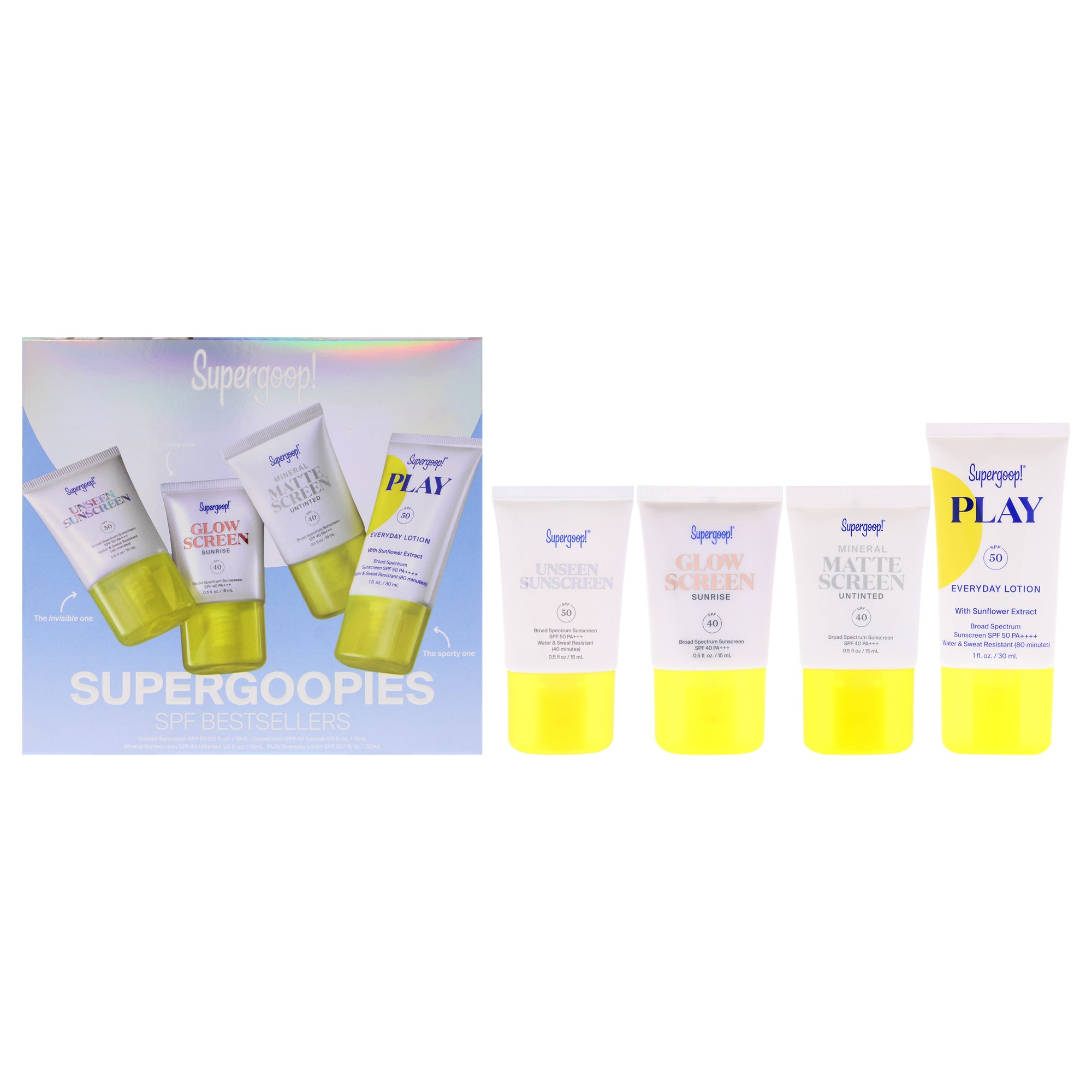 Supergoopies SPF Bestsellers Kit -Thefragrancemart.com