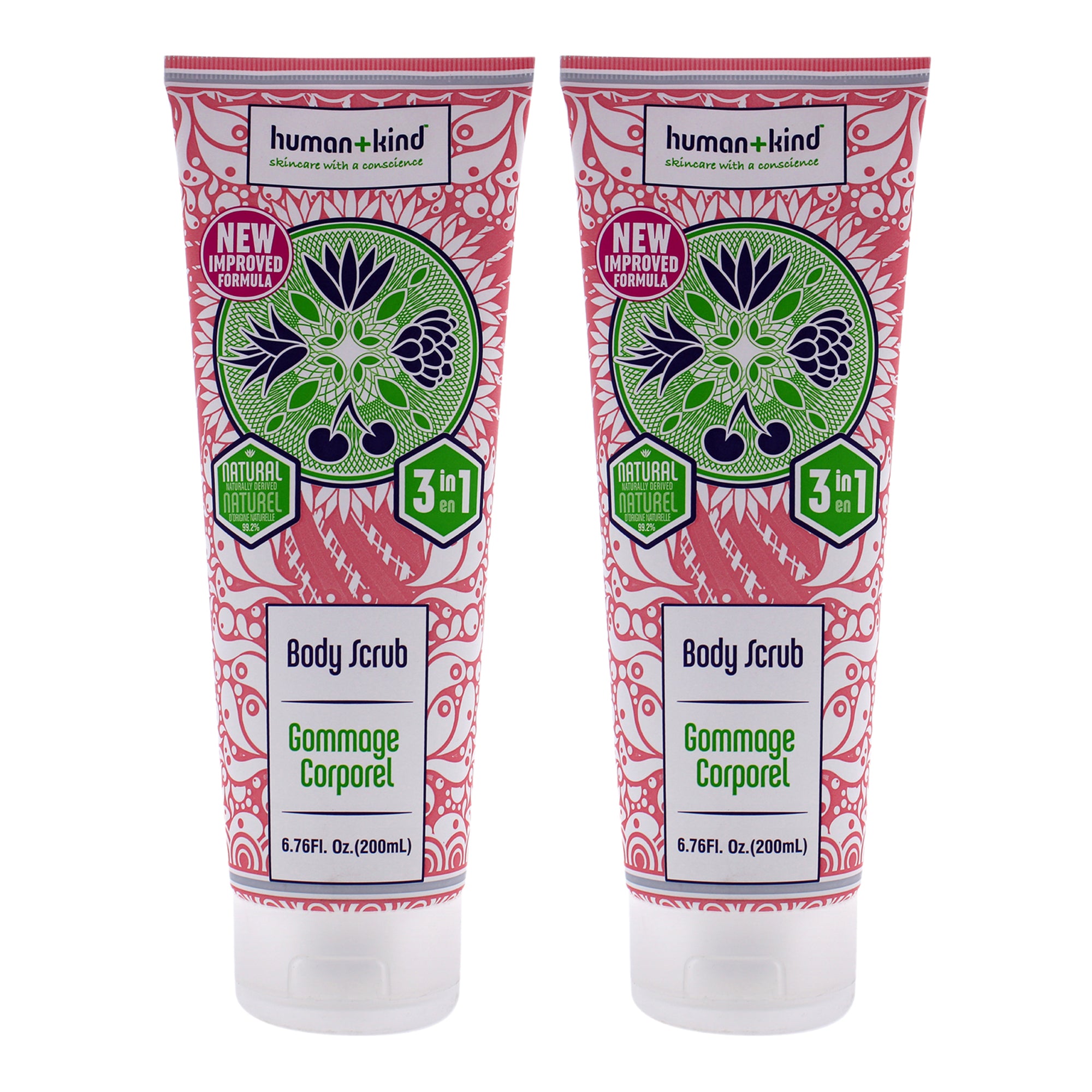 Human+Kind Body Scrub - Pack of 2 -Thefragrancemart.com