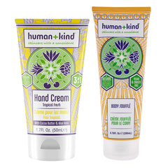 Human+Kind Hand-Elbow-Feet Cream - Tropical Fresh and Body Souffle - Tube Kit -Thefragrancemart.com
