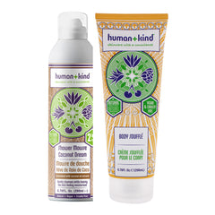 Human+Kind Shower Mousse Bodywash - Coconut Dream and Body Souffle - Tube Kit -Thefragrancemart.com