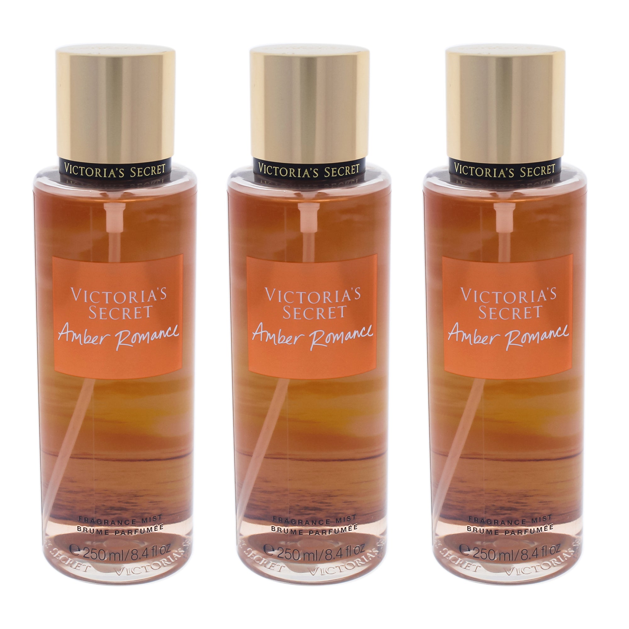 Victorias Secret Amber Romance - Pack of 3 -Thefragrancemart.com
