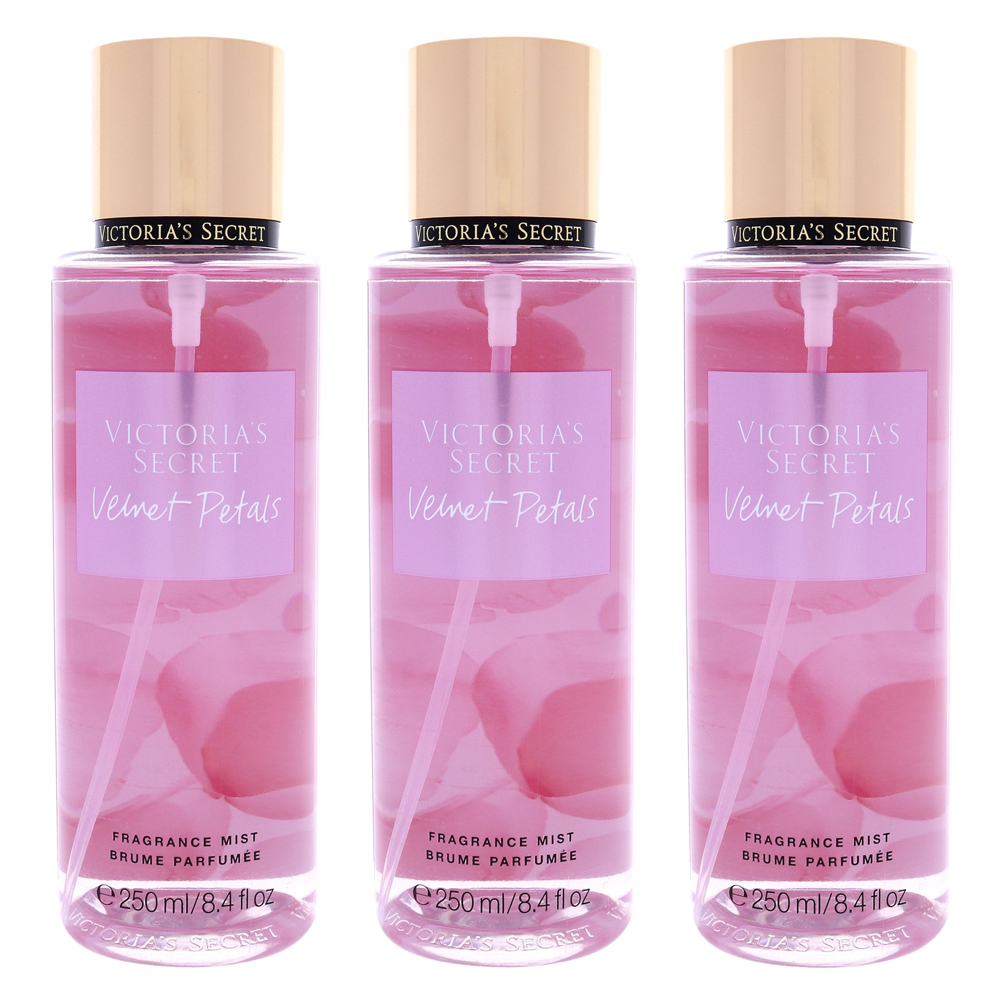 Victorias Secret Velvet Petals - Pack of 3 -Thefragrancemart.com