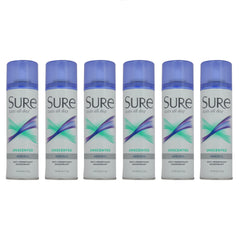 Sure Aerosol Unscented Anti-Perspirant and Deodorant - Pack of 6 -Thefragrancemart.com