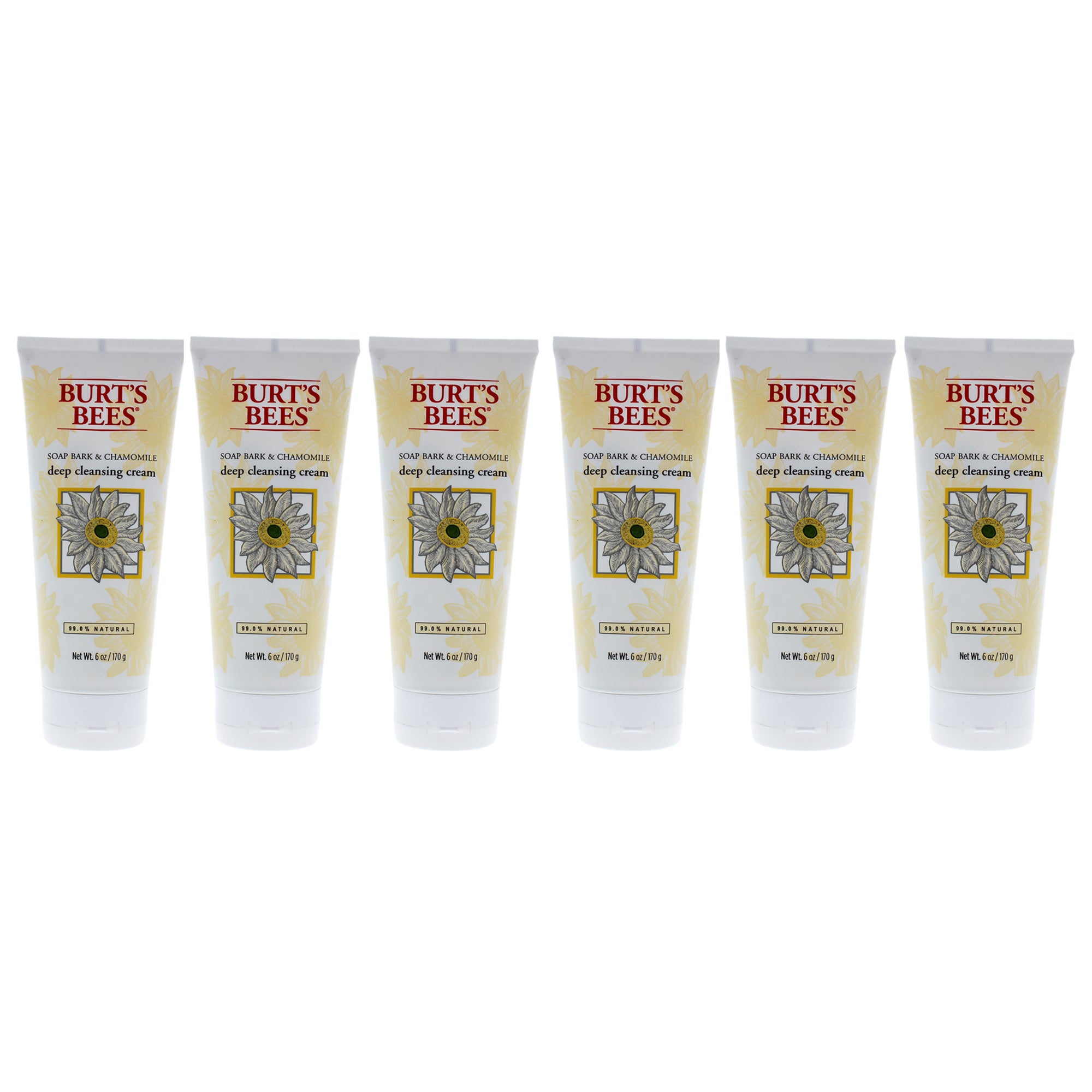 Burts Bees Soap Bark and Chamomile Deep Cleansing Cream - Pack of 6 -Thefragrancemart.com
