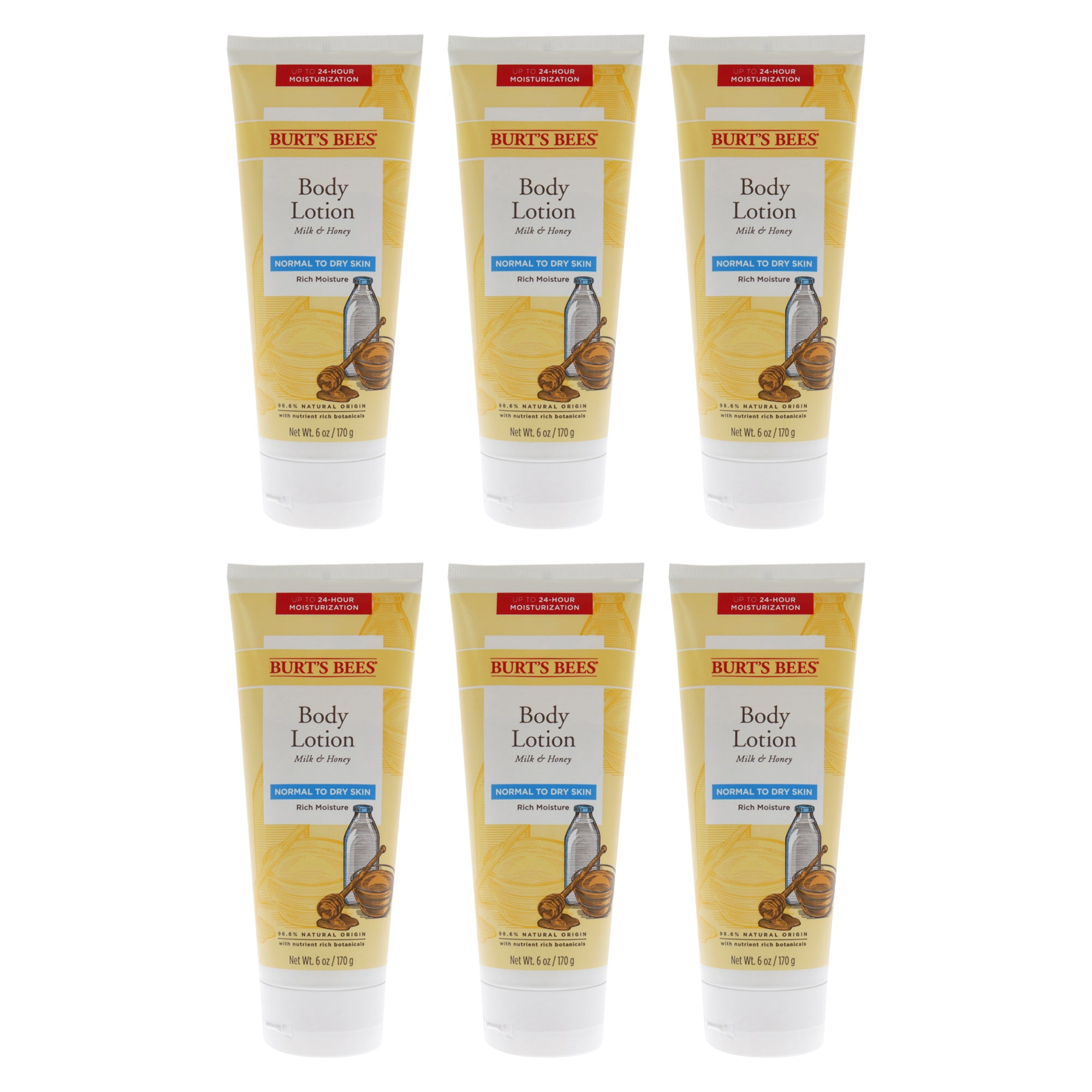 Burts Bees Milk and Honey Body Lotion - Pack of 9 -Thefragrancemart.com