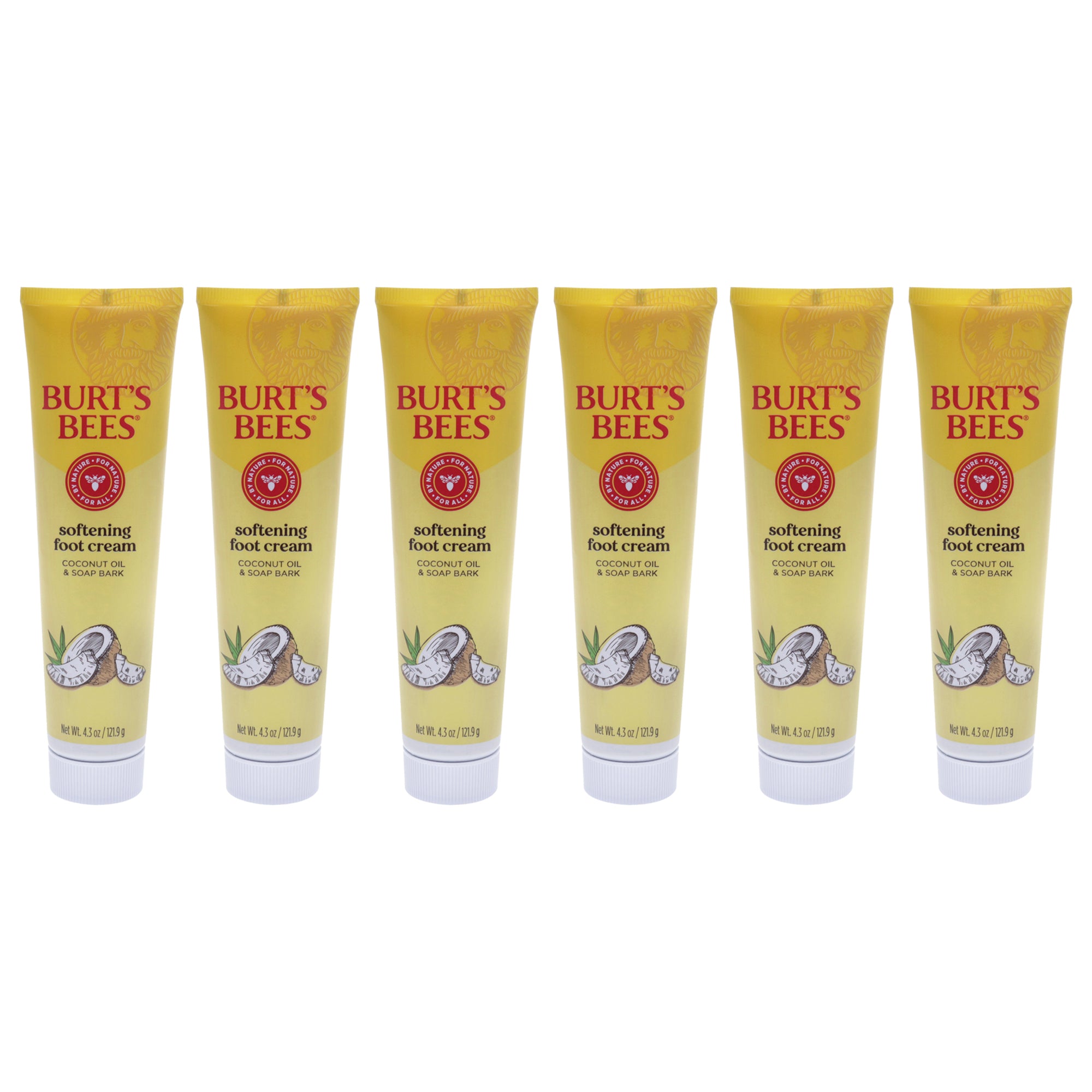 Burts Bees Coconut Foot Creme - Pack of 6 -Thefragrancemart.com
