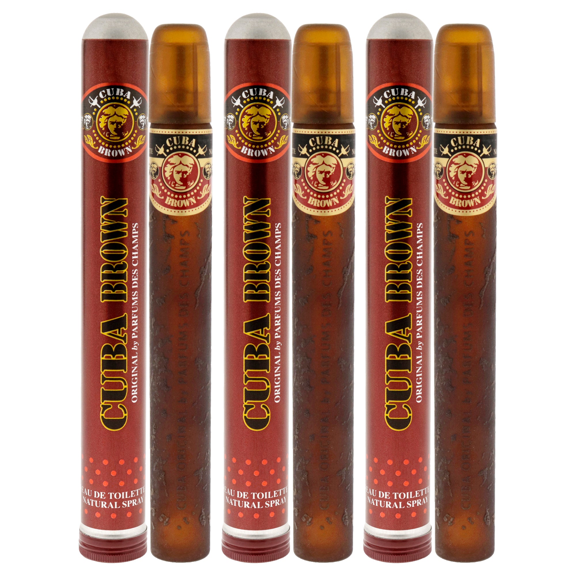 Cuba Brown - Pack of 3 Eau De Toilette-Thefragrancemart.com