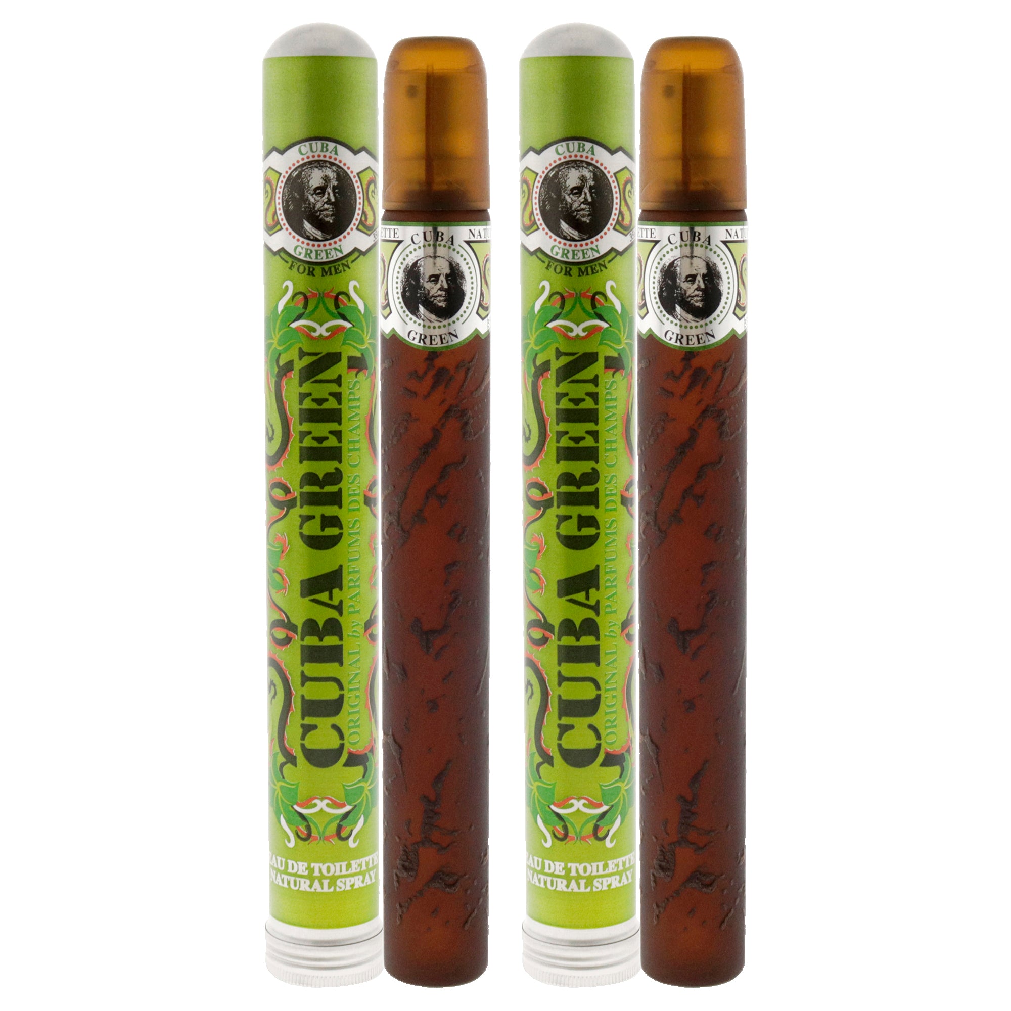 Cuba Green - Pack of 2 Eau De Toilette-Thefragrancemart.com