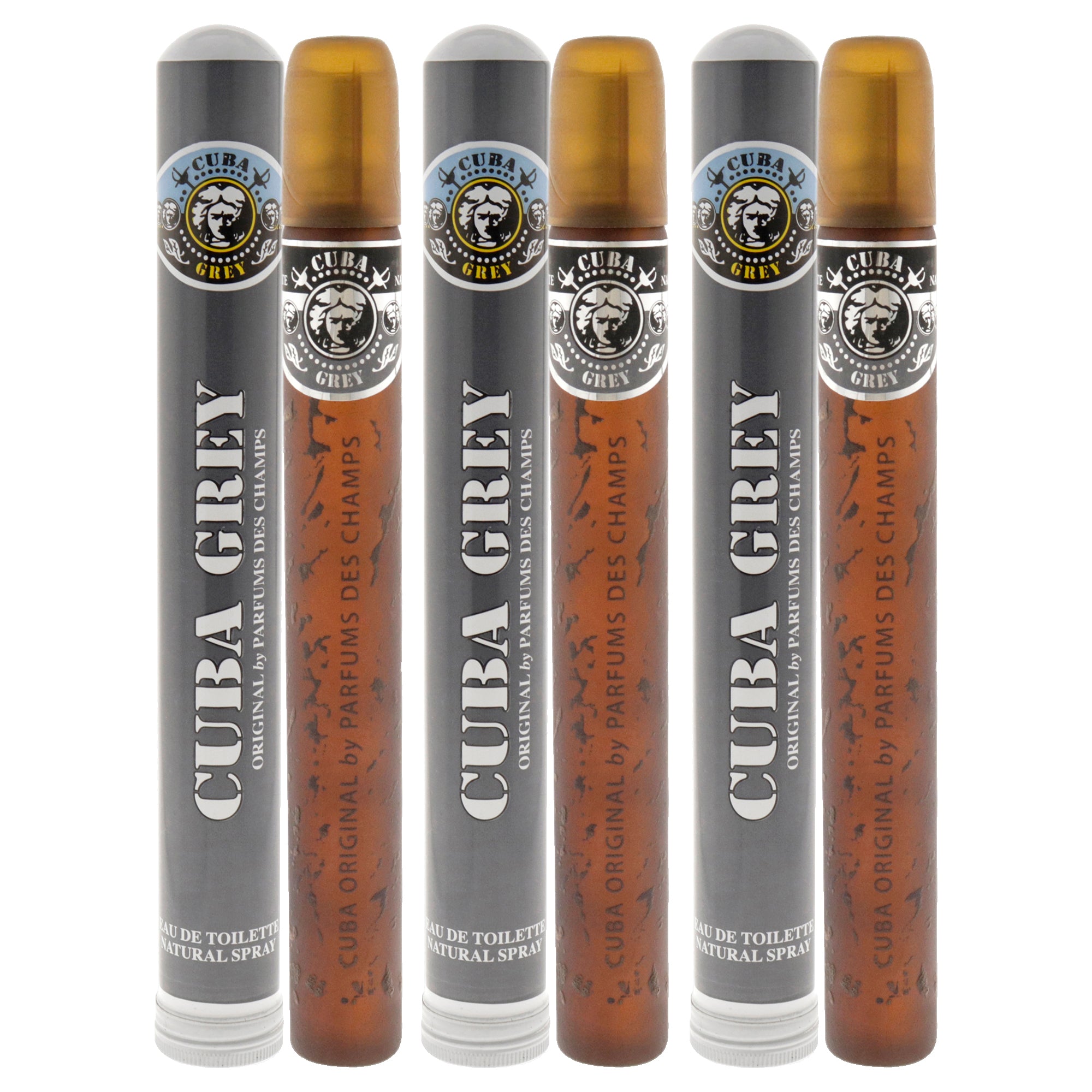Cuba Grey - Pack of 3 Eau De Toilette-Thefragrancemart.com