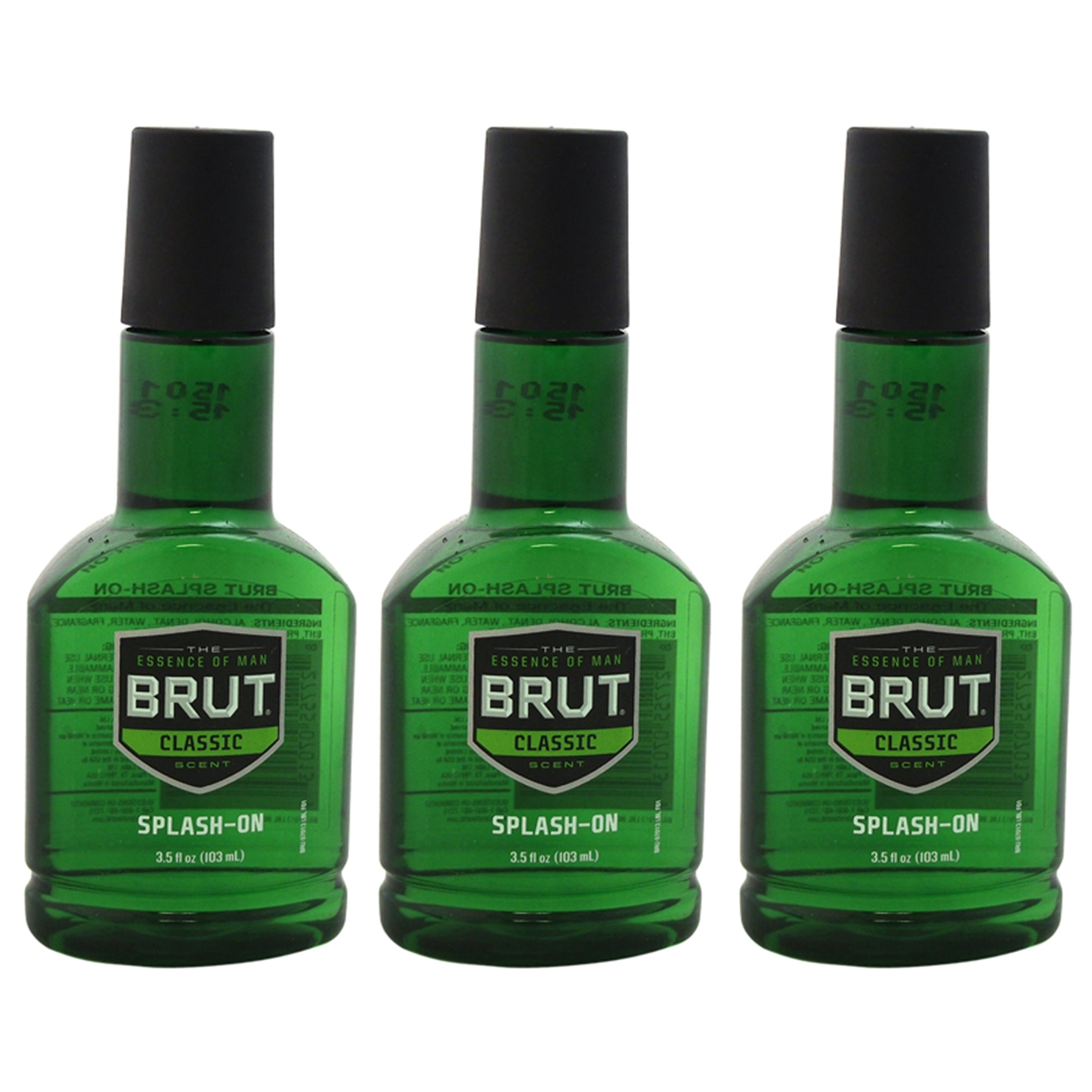 Brut Splash-On Original Fragrance - Pack of 3 -Thefragrancemart.com