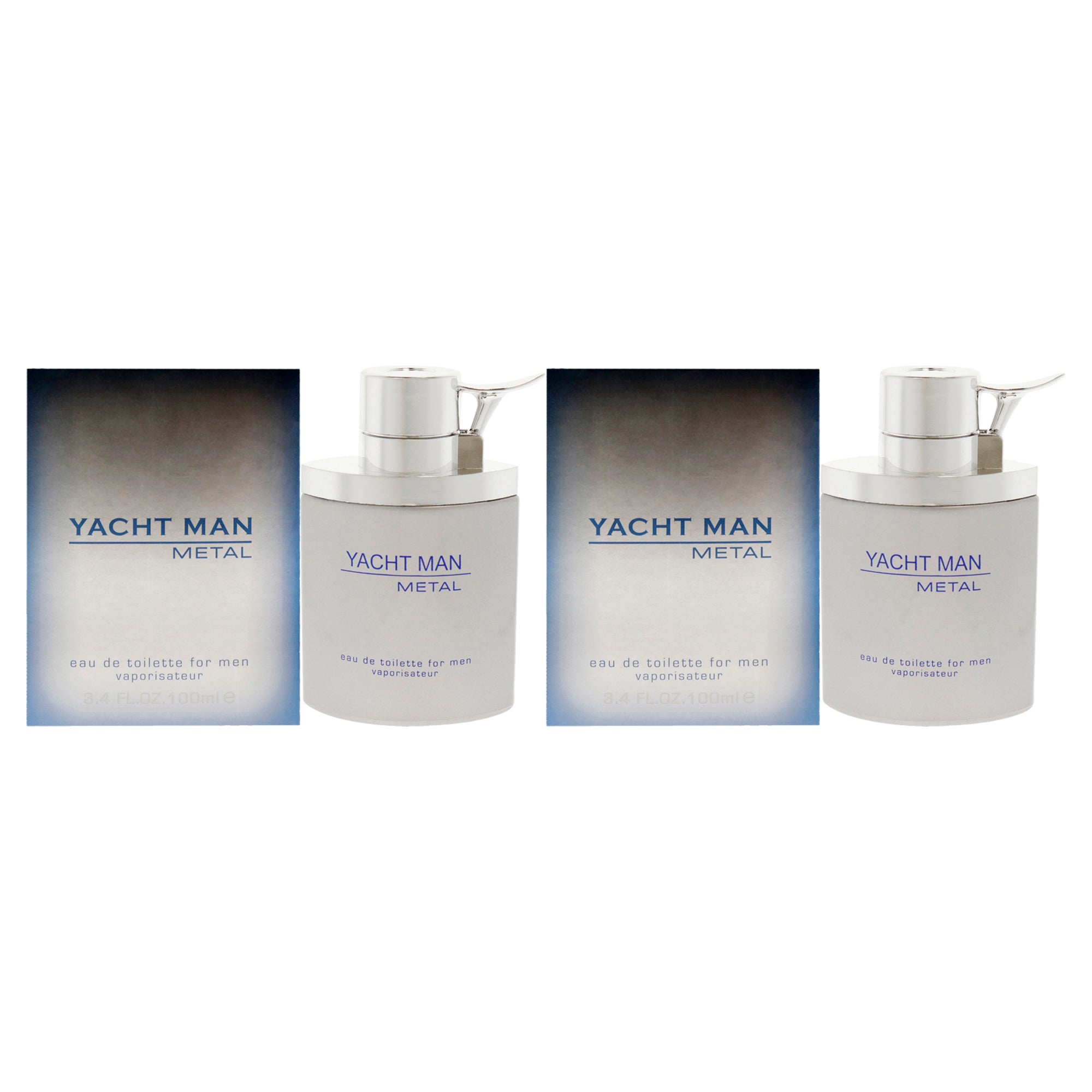 Myrurgia Yacht Man Metal - Pack of 2 Eau De Toilette-Thefragrancemart.com