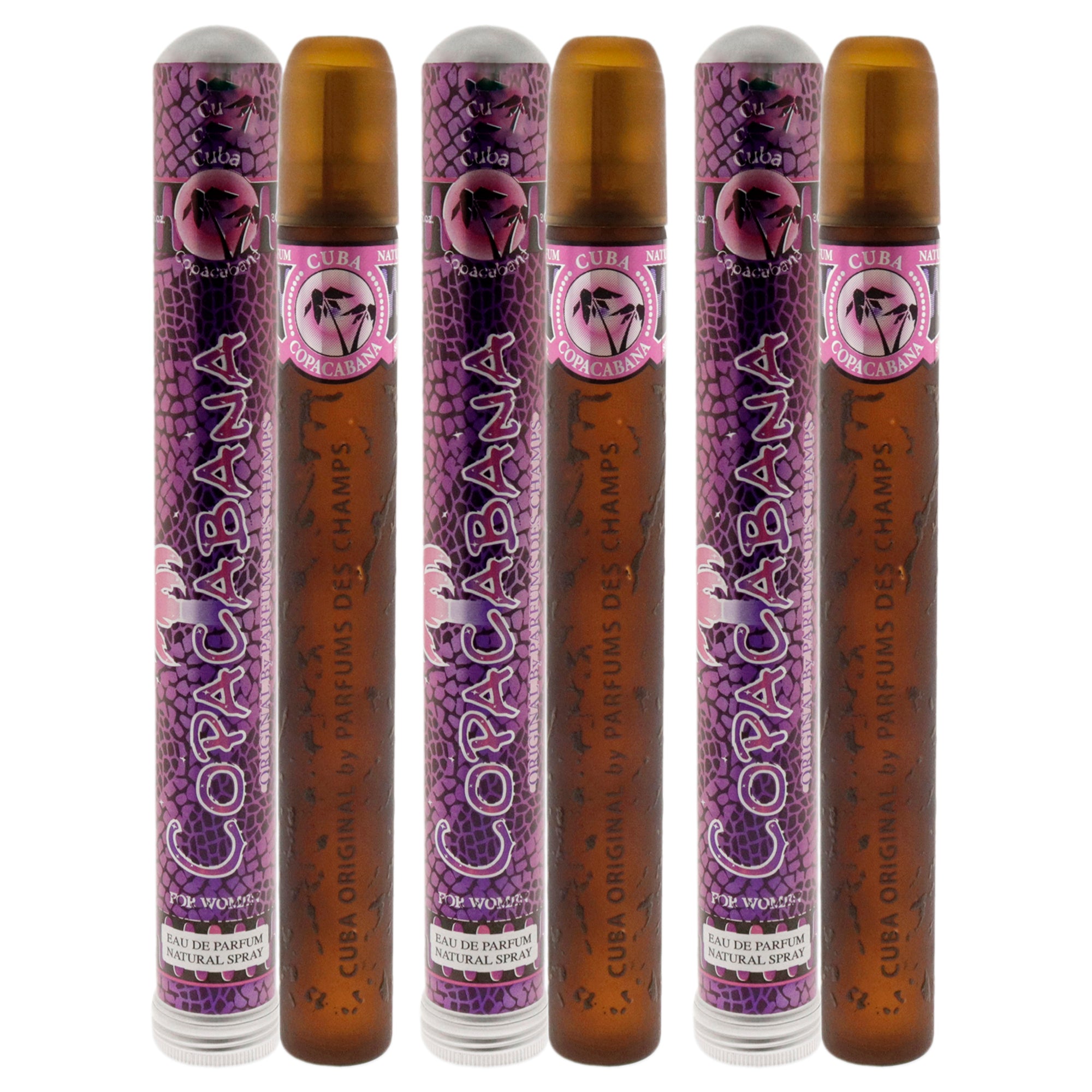 Cuba Brazil Copacabana - Pack of 3 Eau De Parfum-Thefragrancemart.com