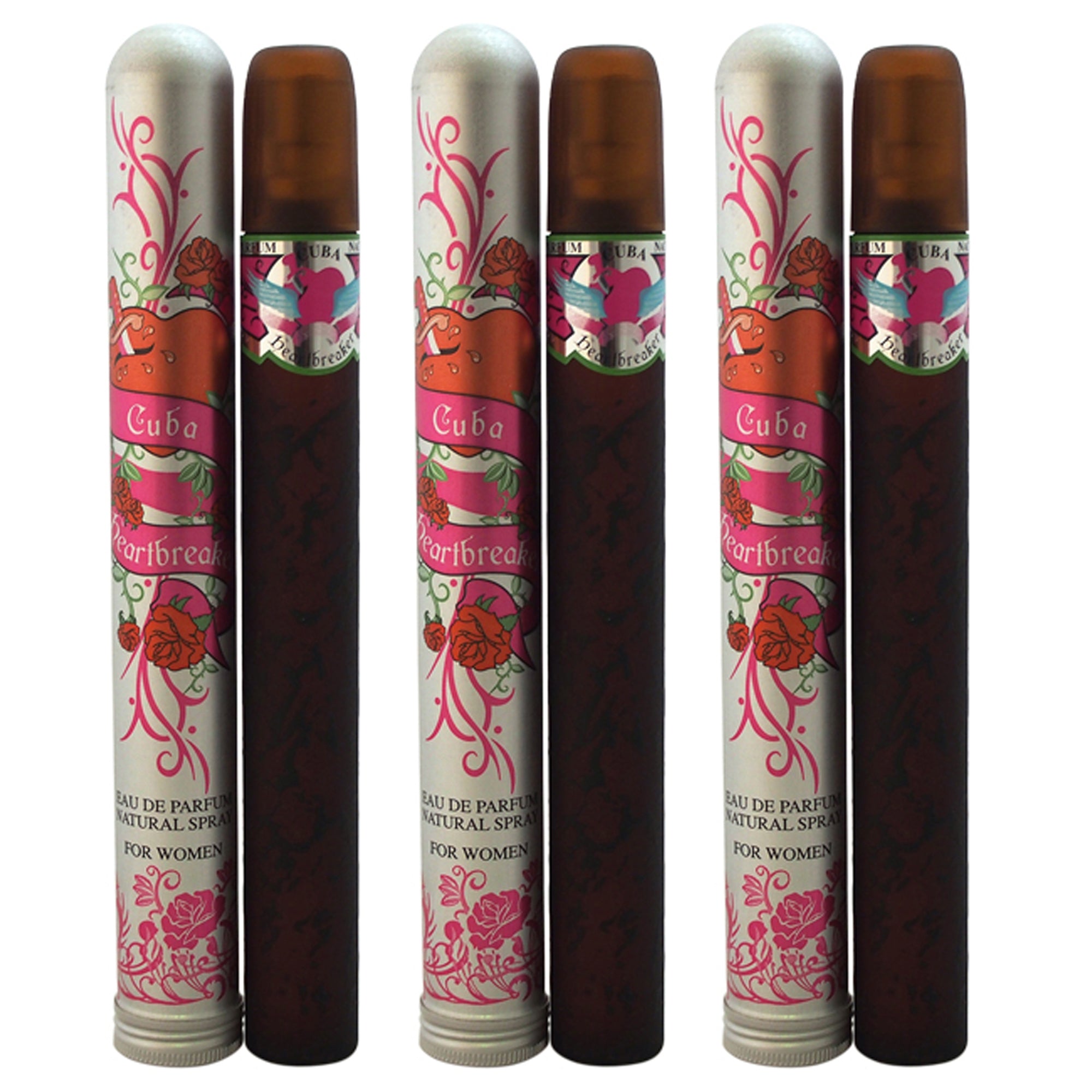 Cuba Heartbreaker - Pack of 3 Eau De Parfum-Thefragrancemart.com