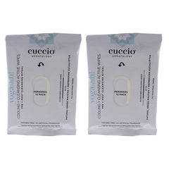 Cuccio Somatology Somatology Yogahh Cooling Plus Cleansing Wipes - Pack of 2 -Thefragrancemart.com
