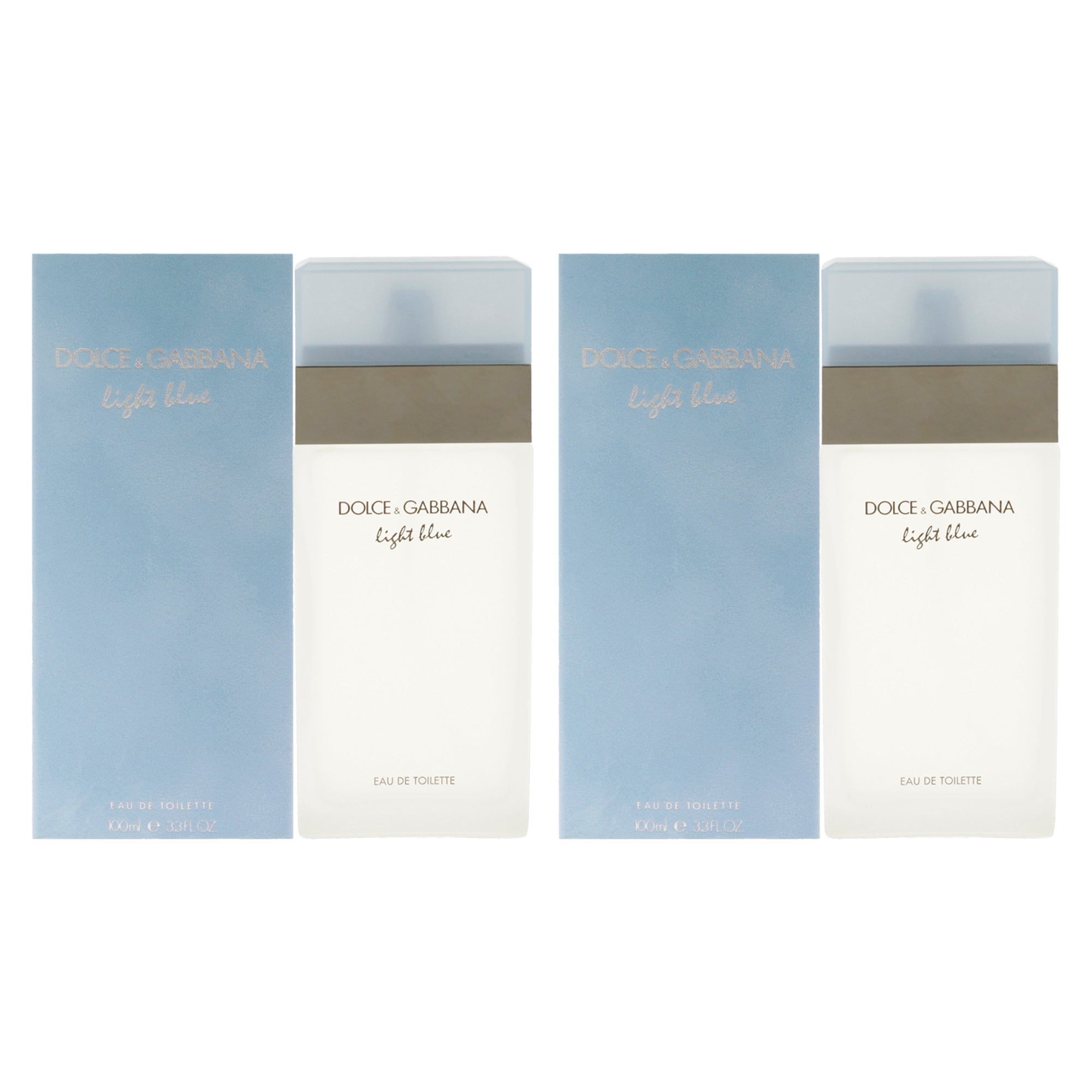 Dolce and Gabbana Light Blue - Pack of 2 Eau De Toilette-Thefragrancemart.com