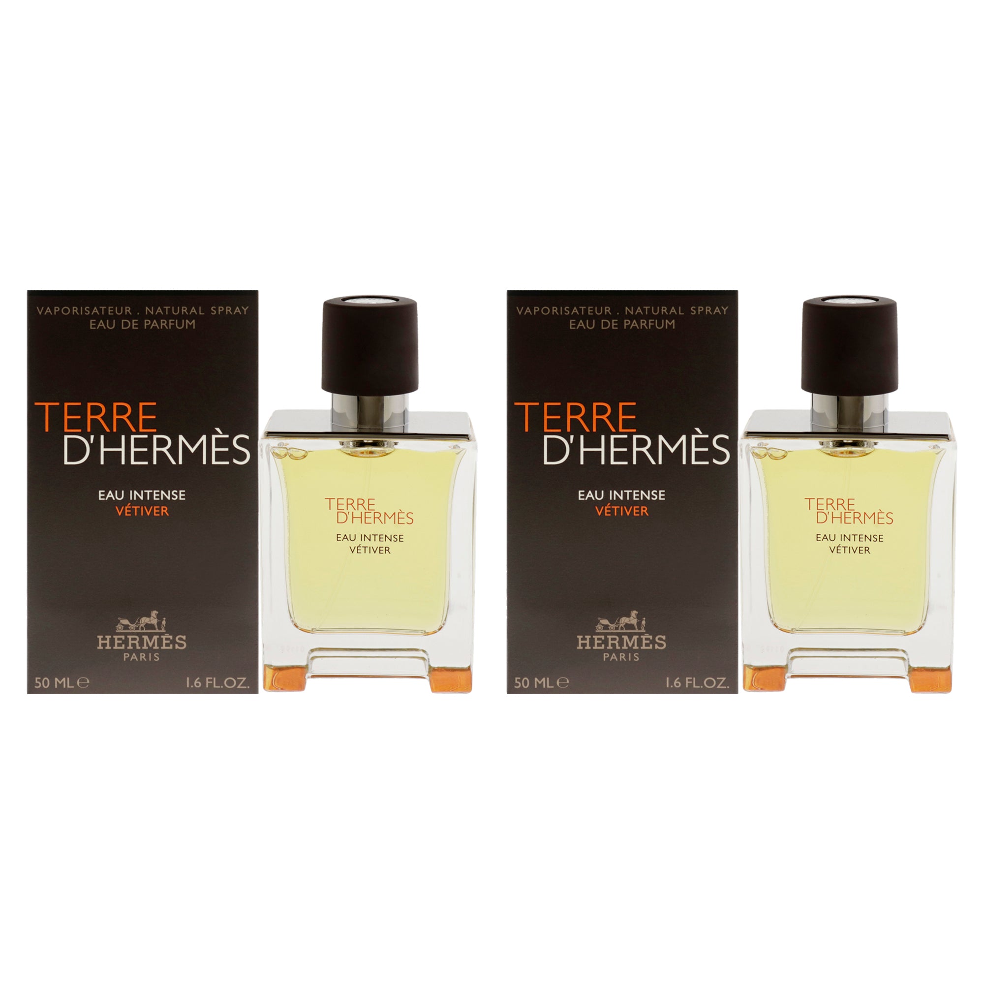 Terre DHermes Eau Intense Vetiver - Pack of 2 Eau De Parfum-Thefragrancemart.com