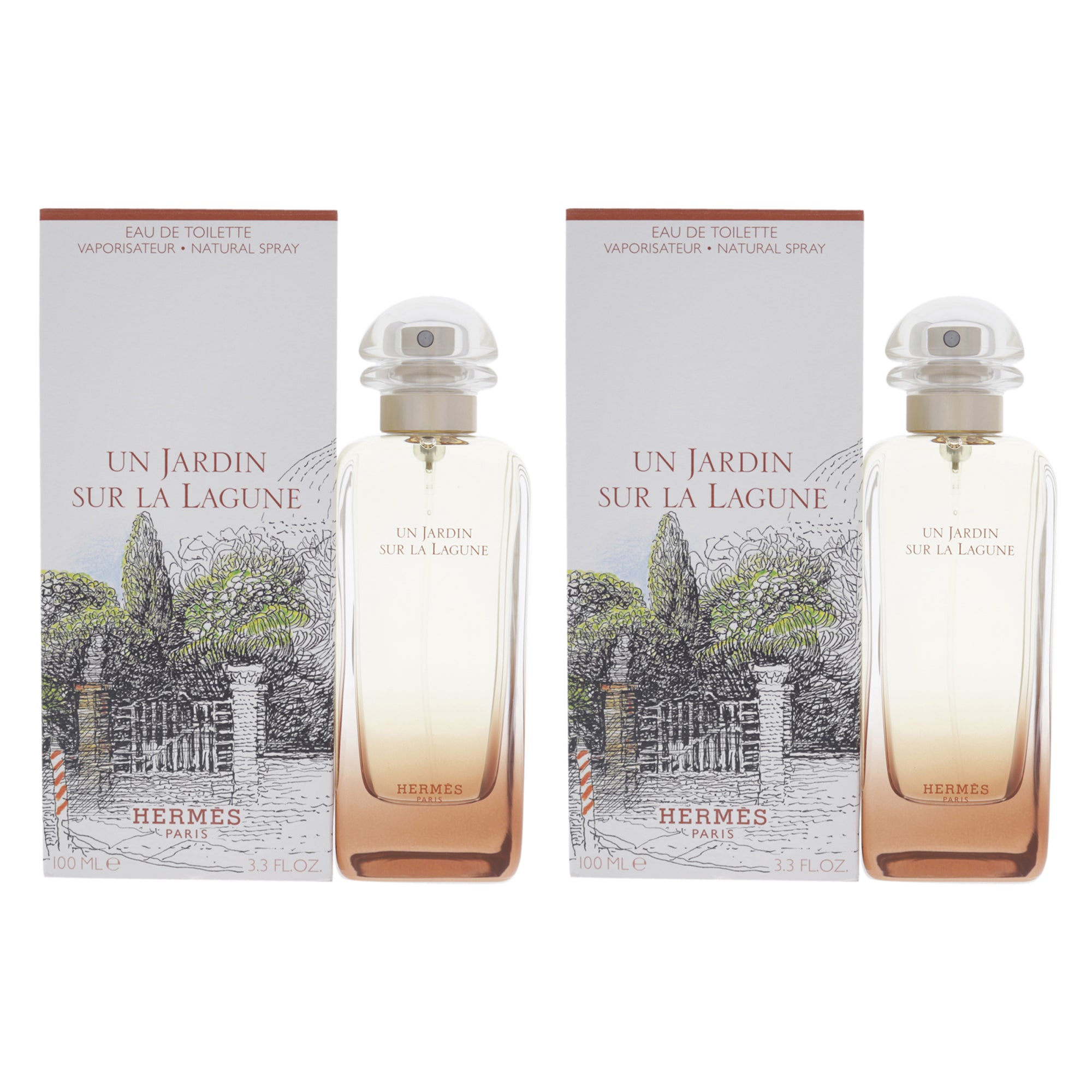 Hermes Un Jardin Sur La Lagune - Pack of 2 Eau De Toilette-Thefragrancemart.com