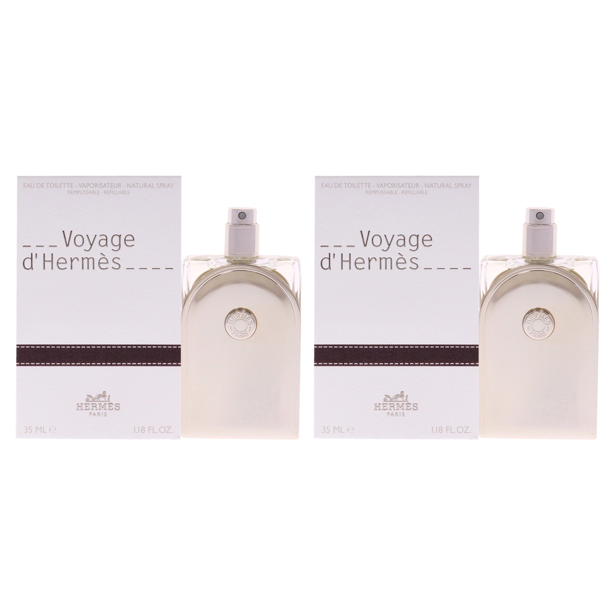 Voyage DHermes - Pack of 2 Eau De Toilette-Thefragrancemart.com