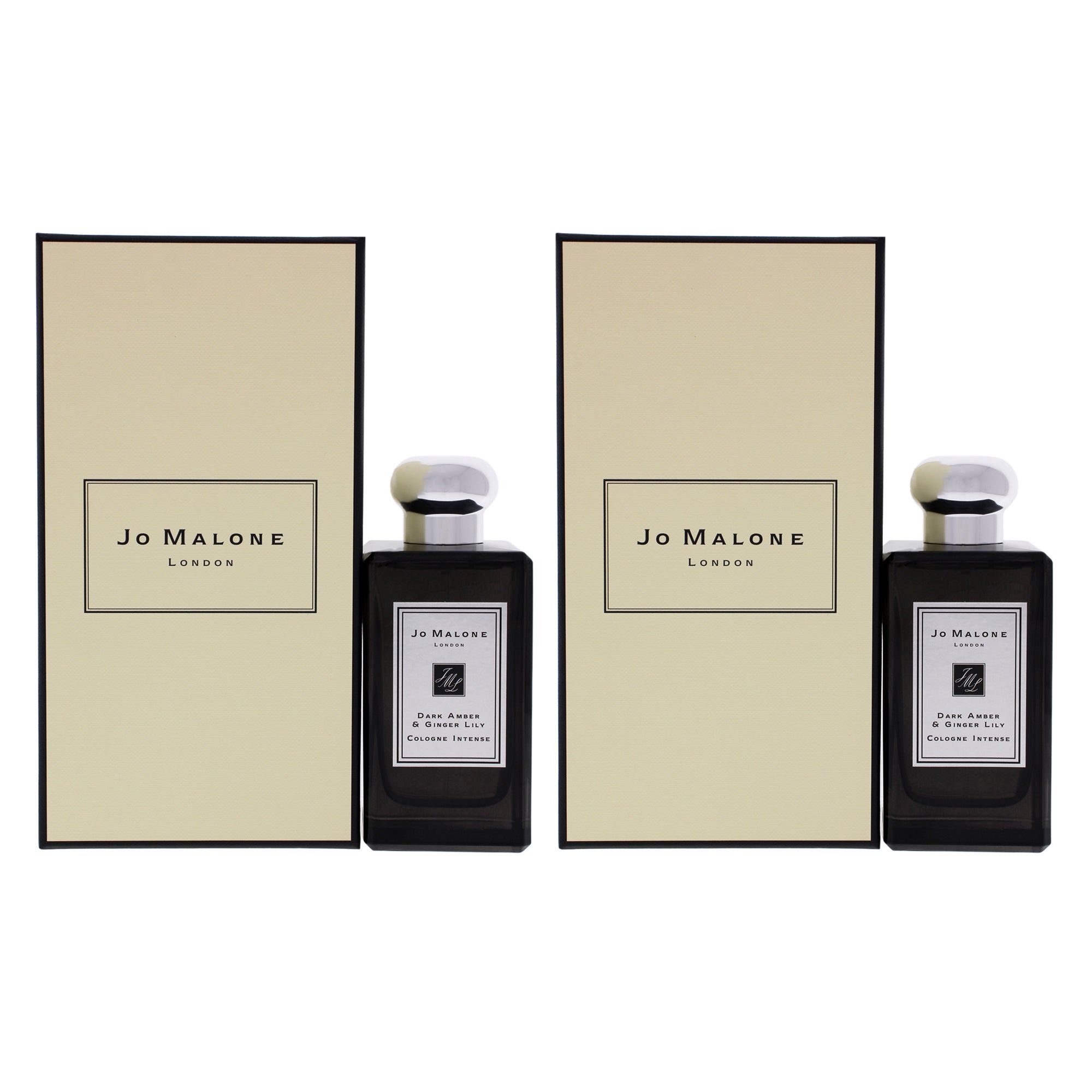 Jo Malone Dark Amber and Ginger Lily Intense - Pack of 2 Eau De Cologne-Thefragrancemart.com
