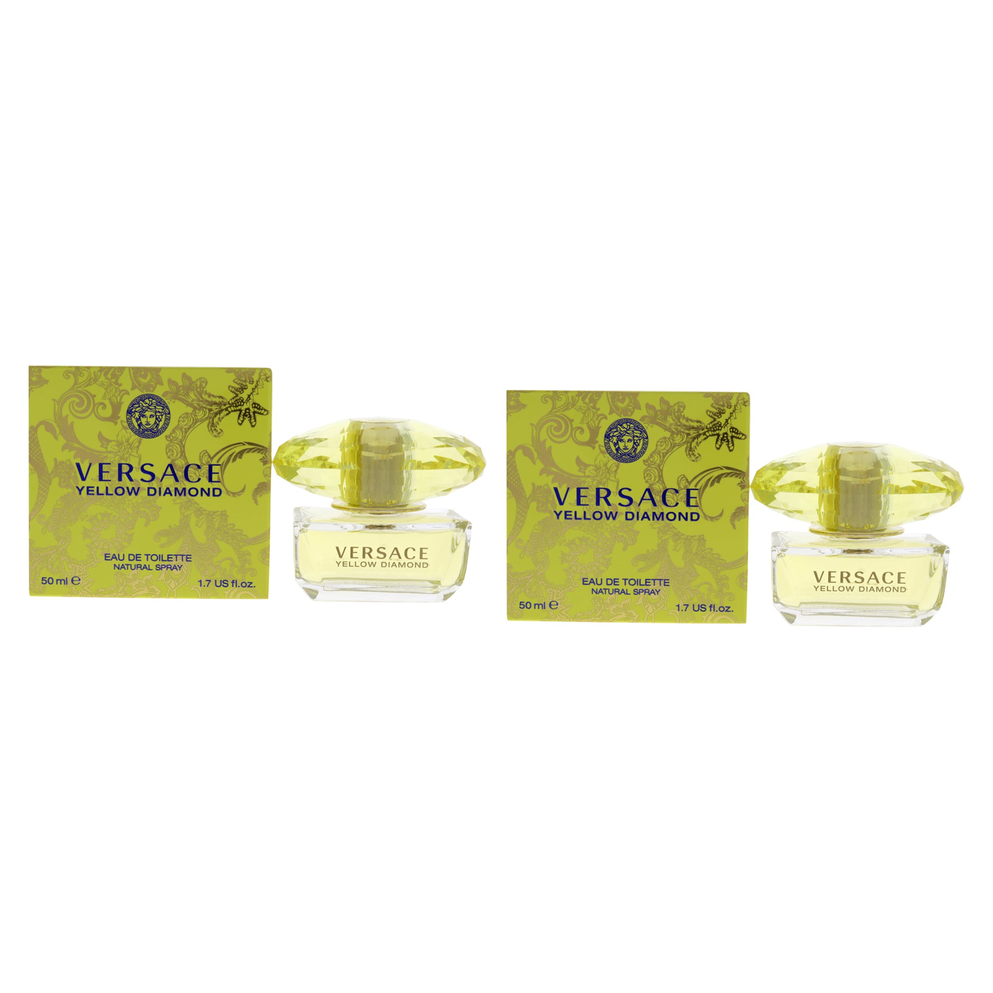 Versace Yellow Diamond - Pack of 2 Eau De Toilette-Thefragrancemart.com