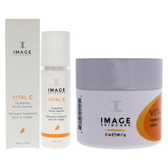 Image Vital C Hydrating Facial Cleanser and Vital C Hydrating Repair Creme Kit -Thefragrancemart.com