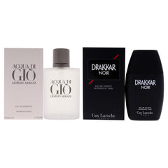 Various Designers Acqua Di Gio and Drakkar Noir Kit Eau De Toilette-Thefragrancemart.com