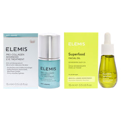 Elemis Superfood Facial Oil and Pro-Collagen Advanced Eye Treatment Kit -Thefragrancemart.com