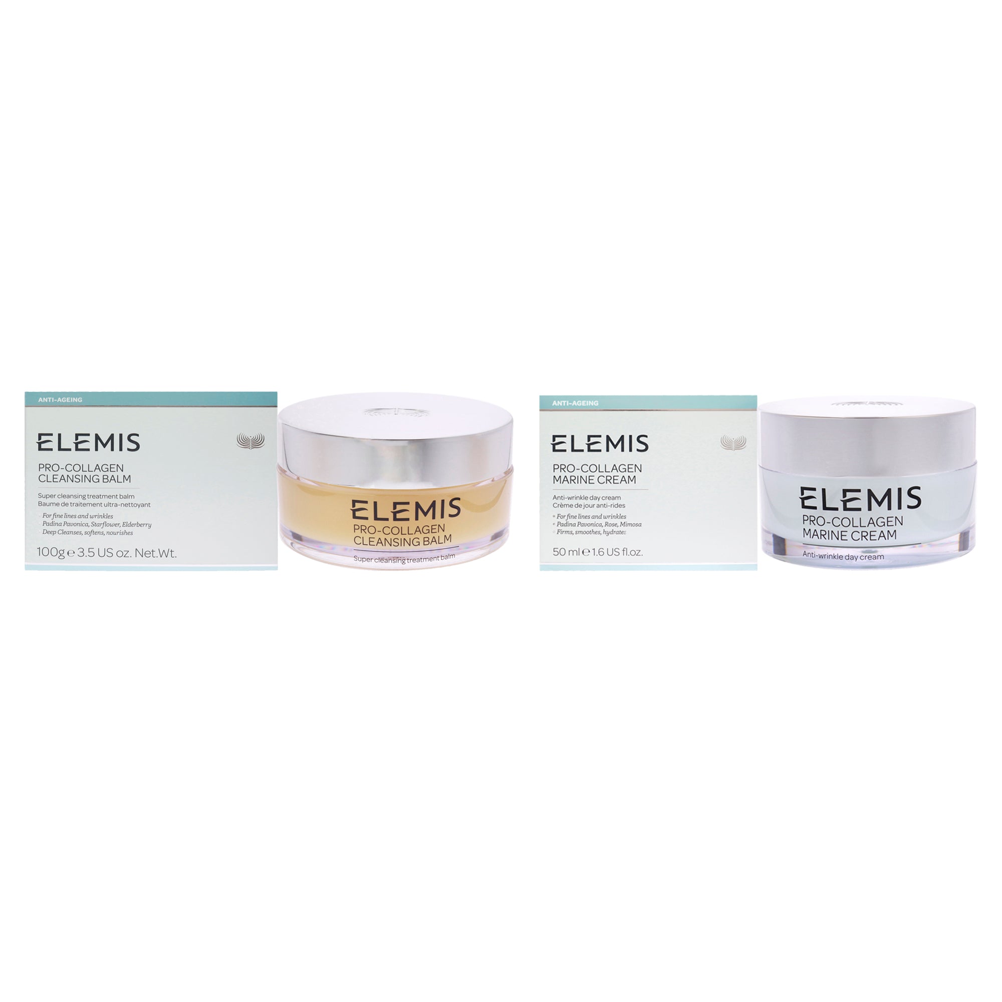 Elemis Pro-Collagen Marine Cream and Cleansing Balm Kit -Thefragrancemart.com