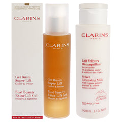 Clarins Bust Beauty Extra-Lift Gel and Velvet Cleansing Milk Kit -Thefragrancemart.com